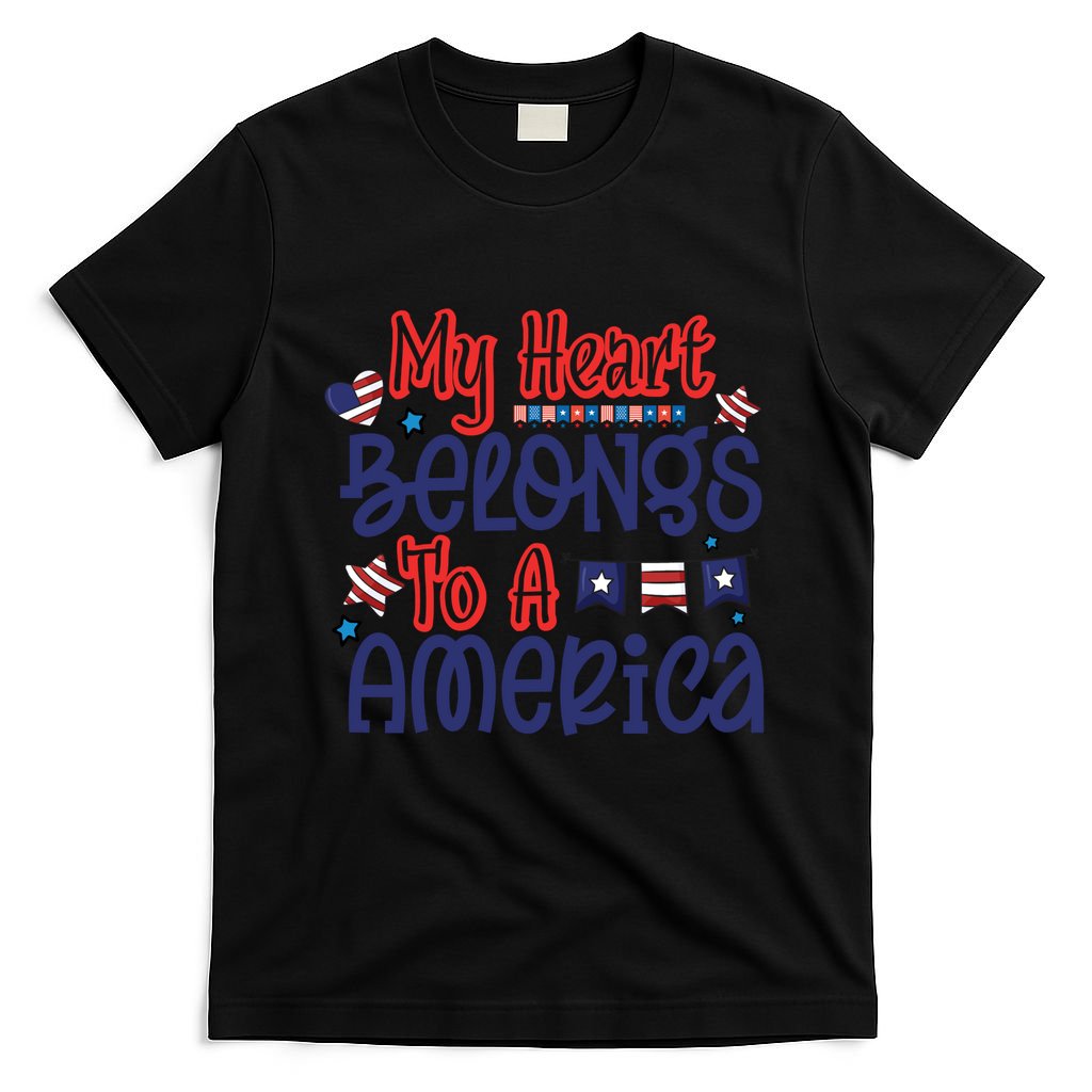 My Heart Belongs To A America T-Shirt