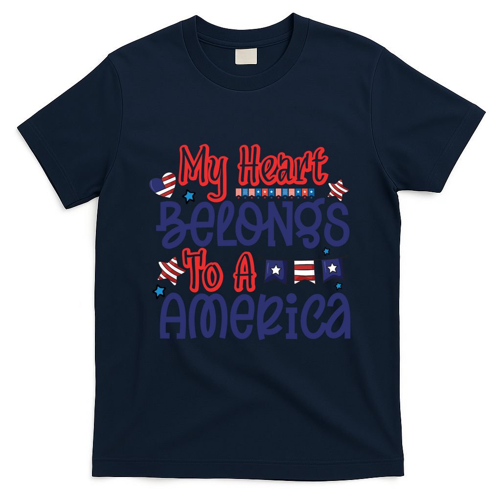 My Heart Belongs To A America T-Shirt
