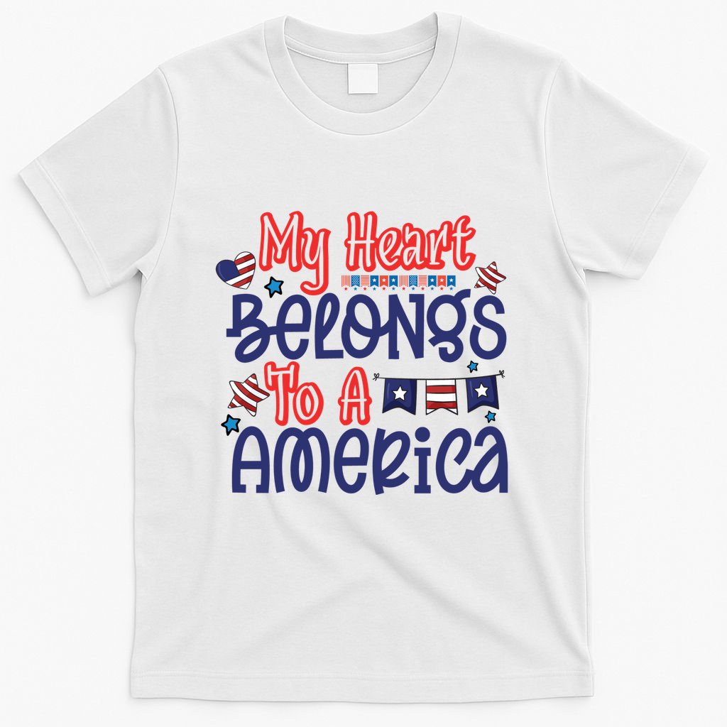My Heart Belongs To A America T-Shirt