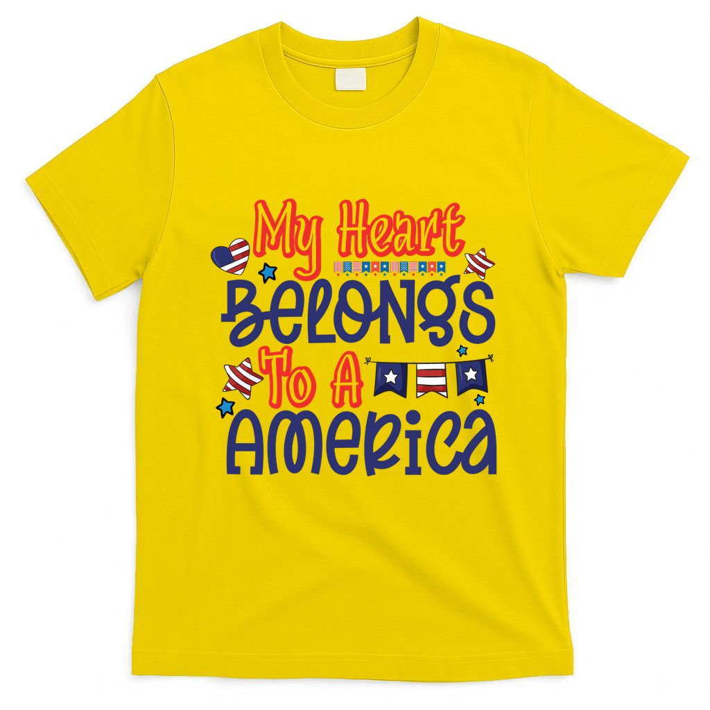 My Heart Belongs To A America T-Shirt