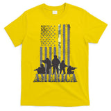 Military American Veteran Flag USA  T-Shirt