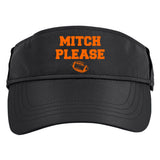 Mitch Please Football Logo Adult Drive Performance Visor