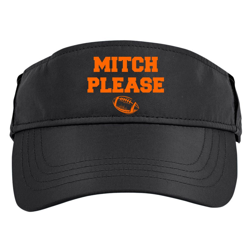 Mitch Please Football Logo Adult Drive Performance Visor