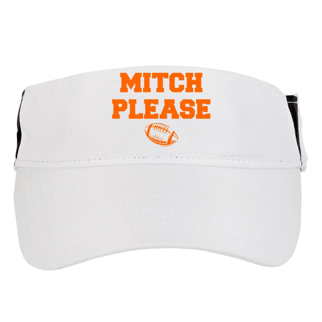 Mitch Please Football Logo Adult Drive Performance Visor