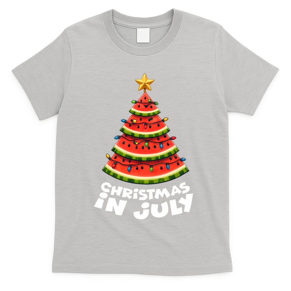 Mele Kalikimaka Water Melon Xmas Tree Christmas In July T-Shirt