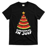 Mele Kalikimaka Water Melon Xmas Tree Christmas In July T-Shirt