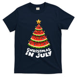 Mele Kalikimaka Water Melon Xmas Tree Christmas In July T-Shirt