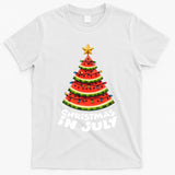 Mele Kalikimaka Water Melon Xmas Tree Christmas In July T-Shirt