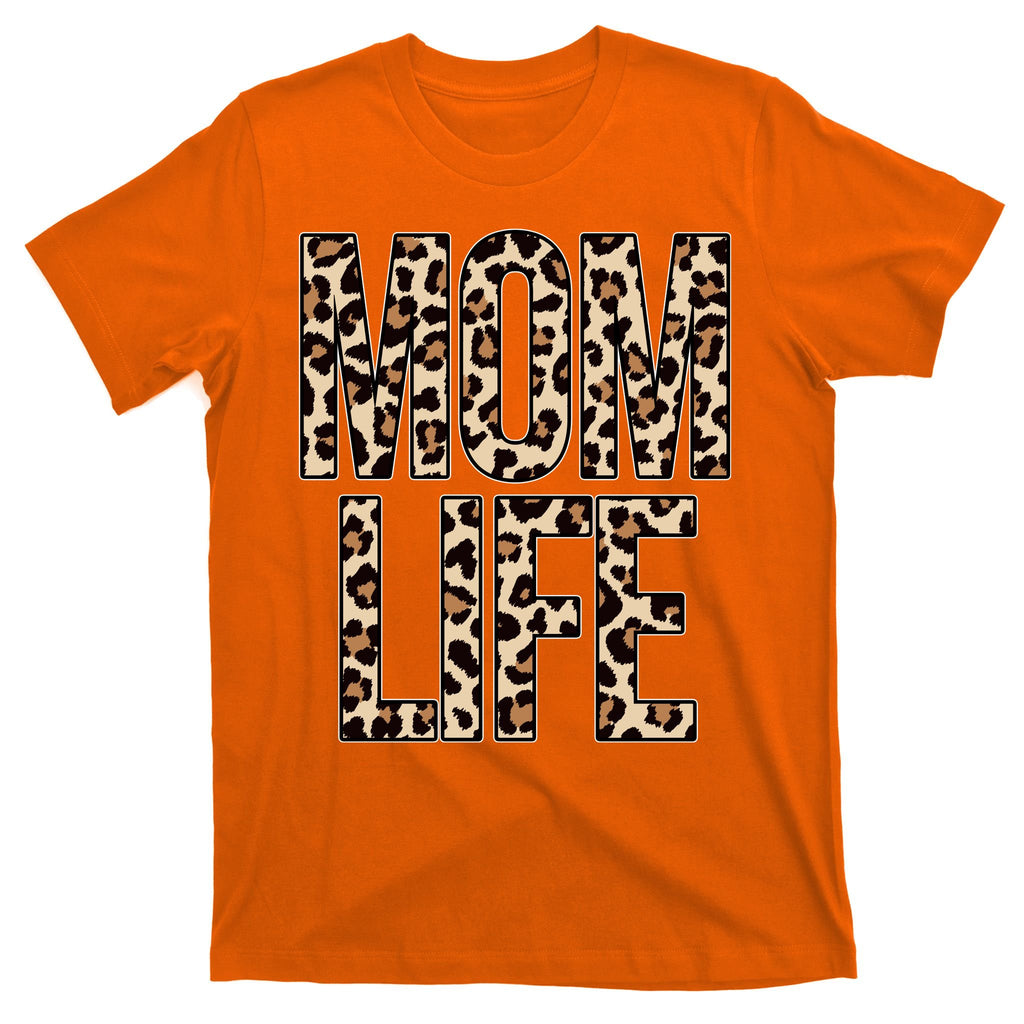 Mom Life Cheetah Print Cute Mother's Day Gift T-Shirt