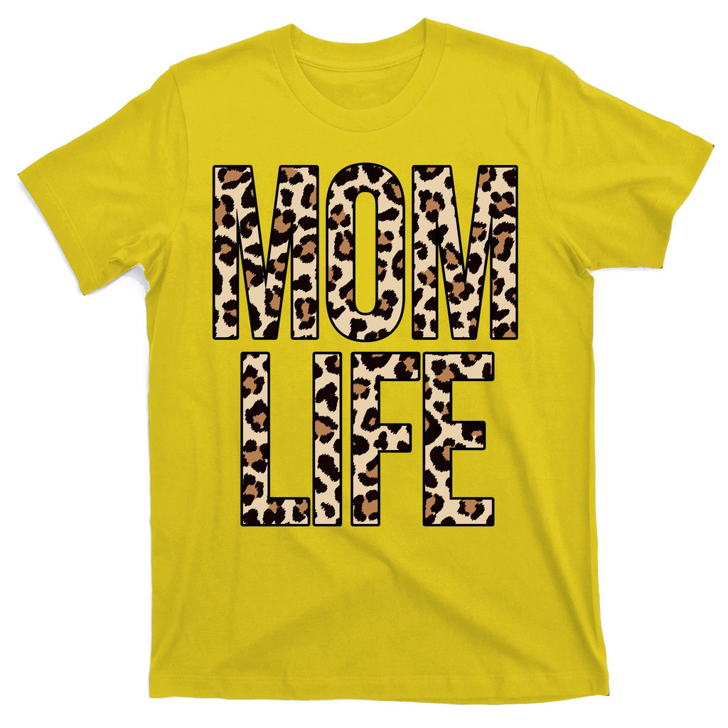 Mom Life Cheetah Print Cute Mother's Day Gift T-Shirt