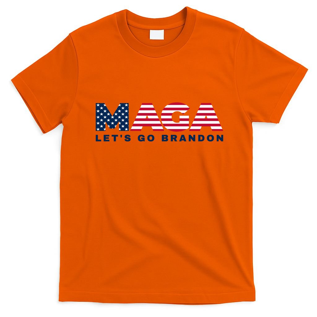 Maga LetS Go Brandon Usa Flag 4th Of July 2024 Trump Cool Gift T-Shirt