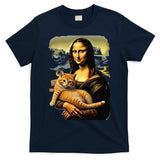 Mona Lisa Hugging Cat T-Shirt