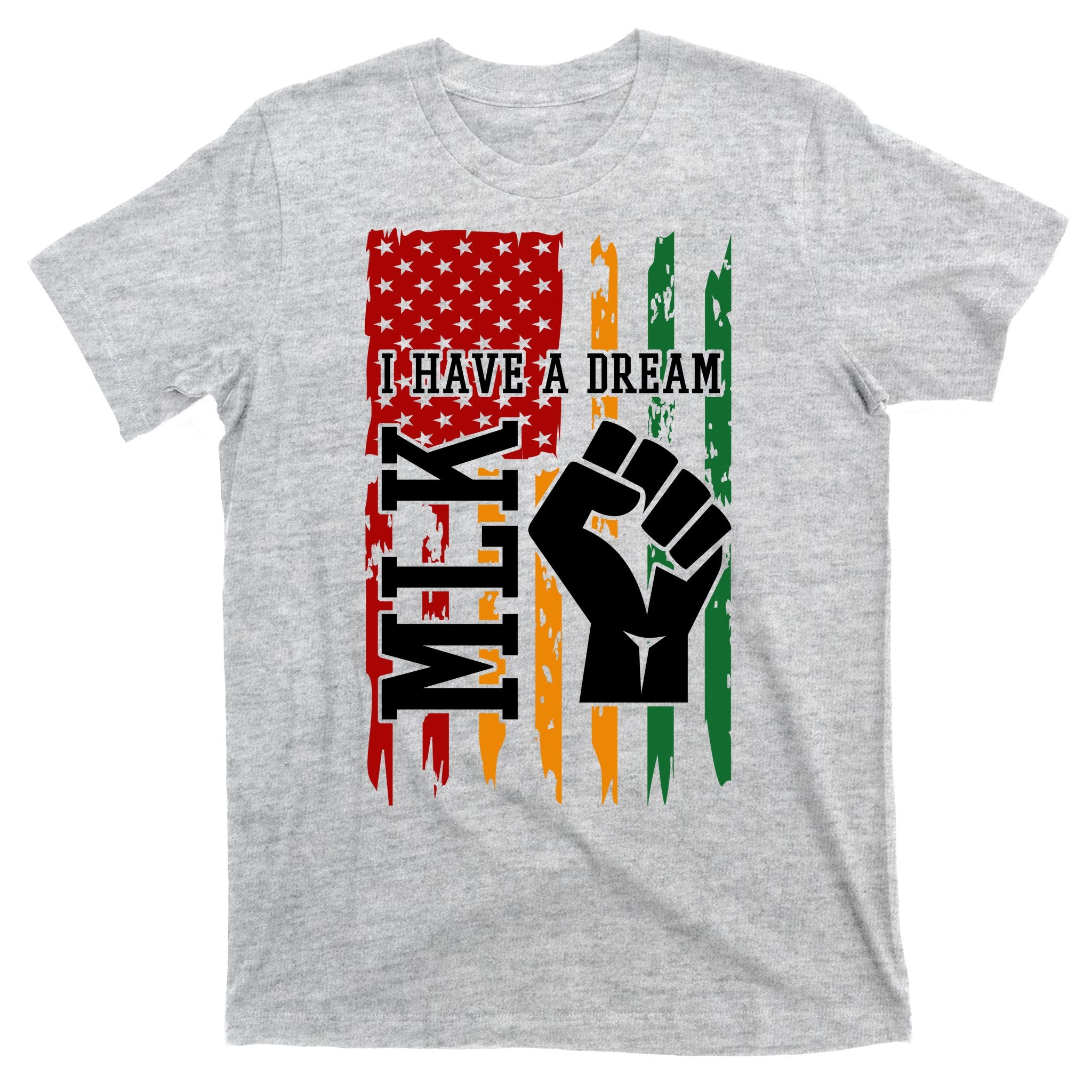 Martin Luther King Jr. Day Mlk American Flag T-Shirt