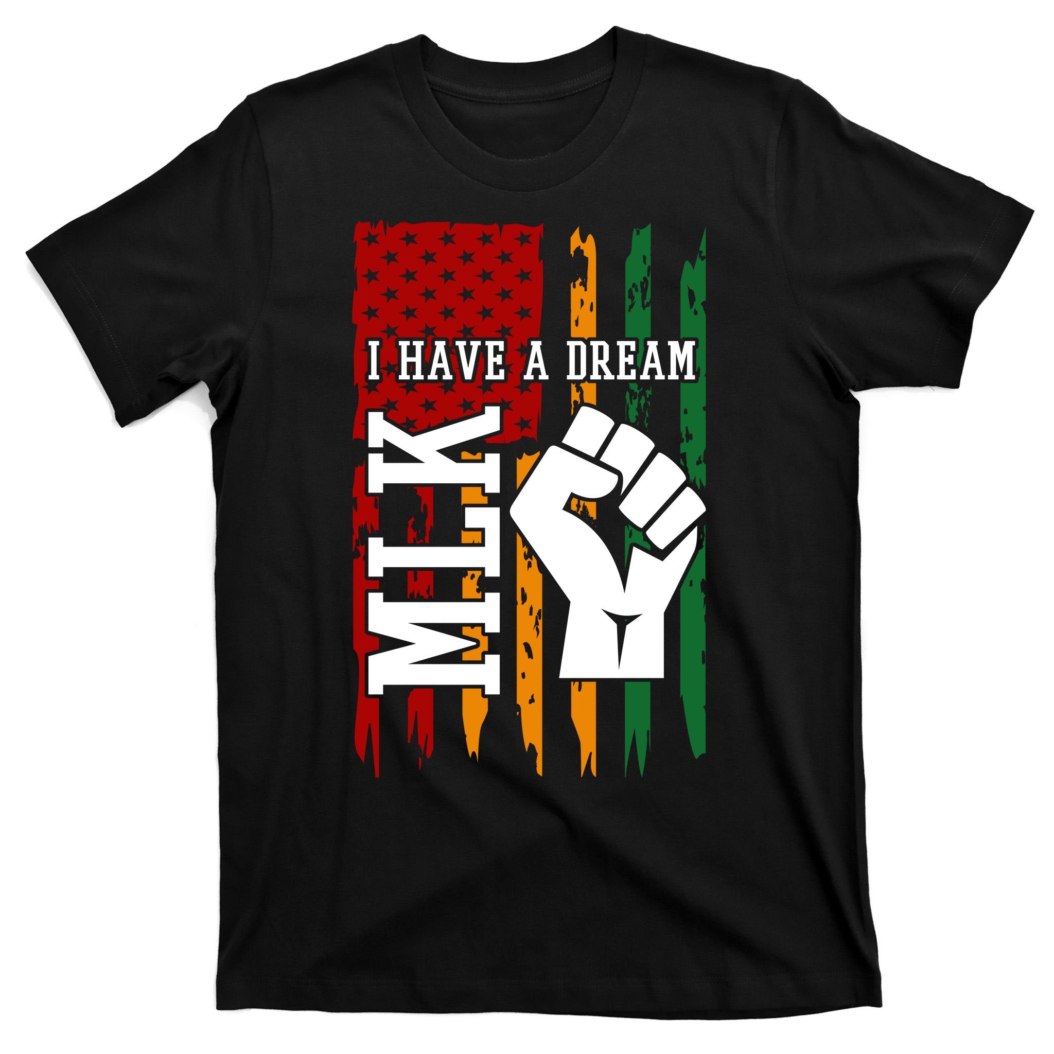 Martin Luther King Jr. Day Mlk American Flag T-Shirt