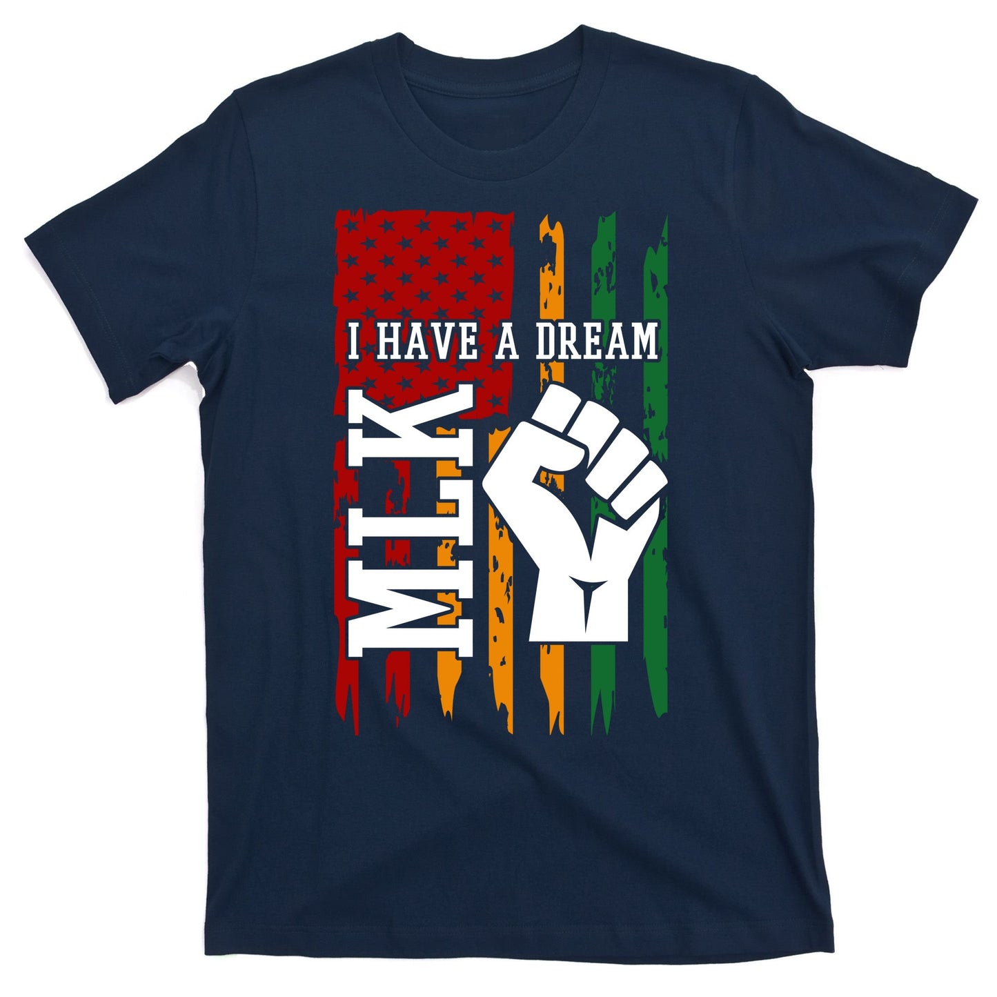 Martin Luther King Jr. Day Mlk American Flag T-Shirt