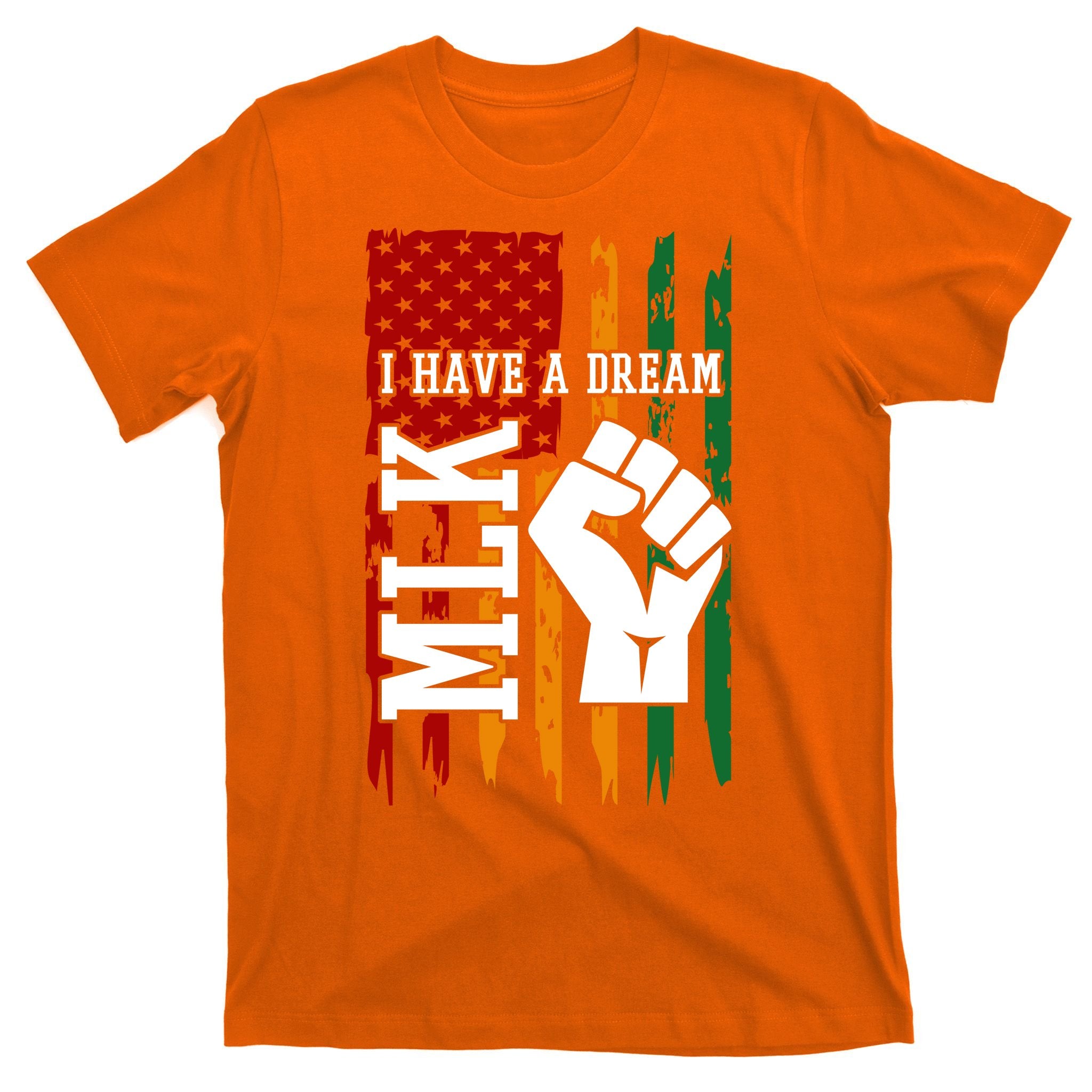 Martin Luther King Jr. Day Mlk American Flag T-Shirt
