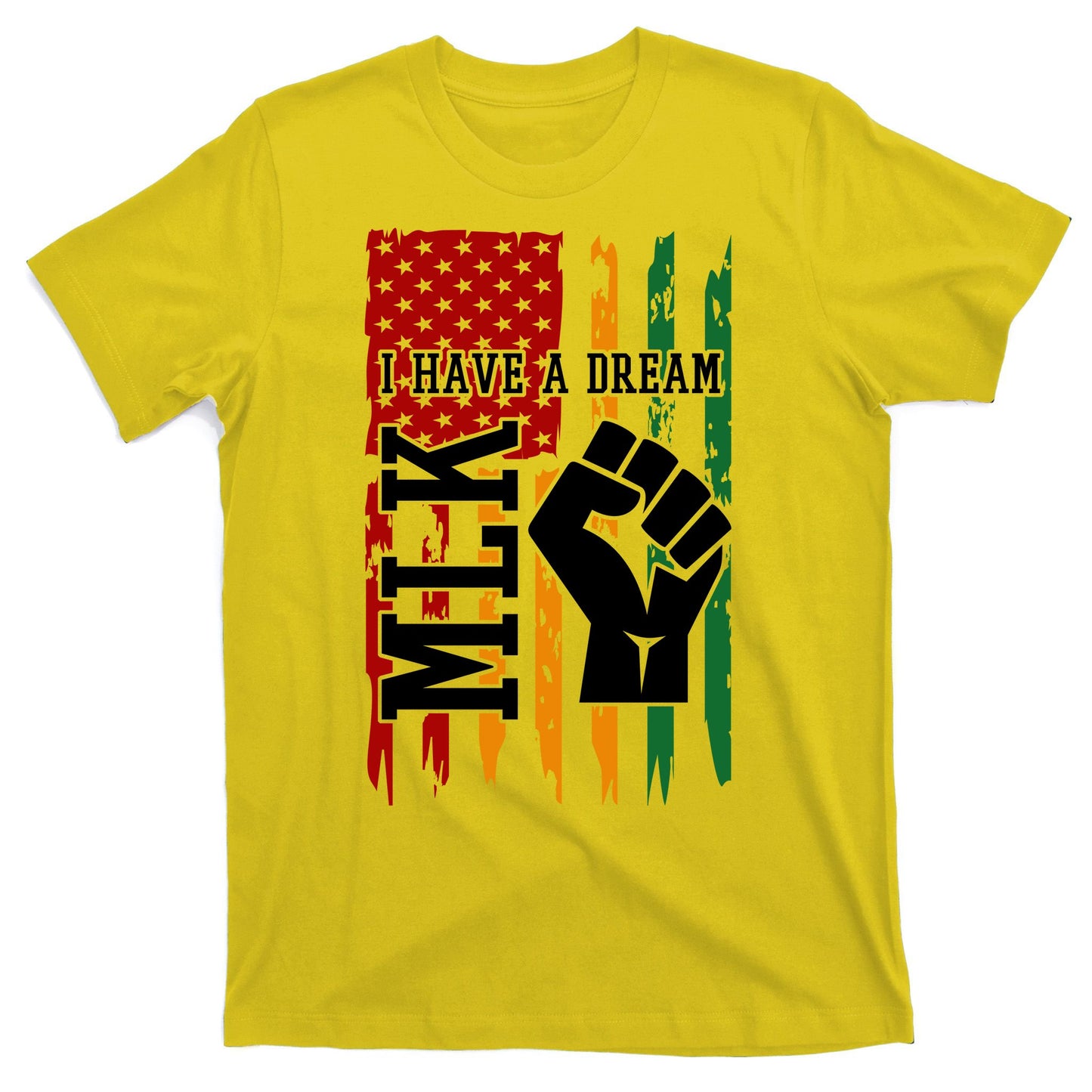 Martin Luther King Jr. Day Mlk American Flag T-Shirt
