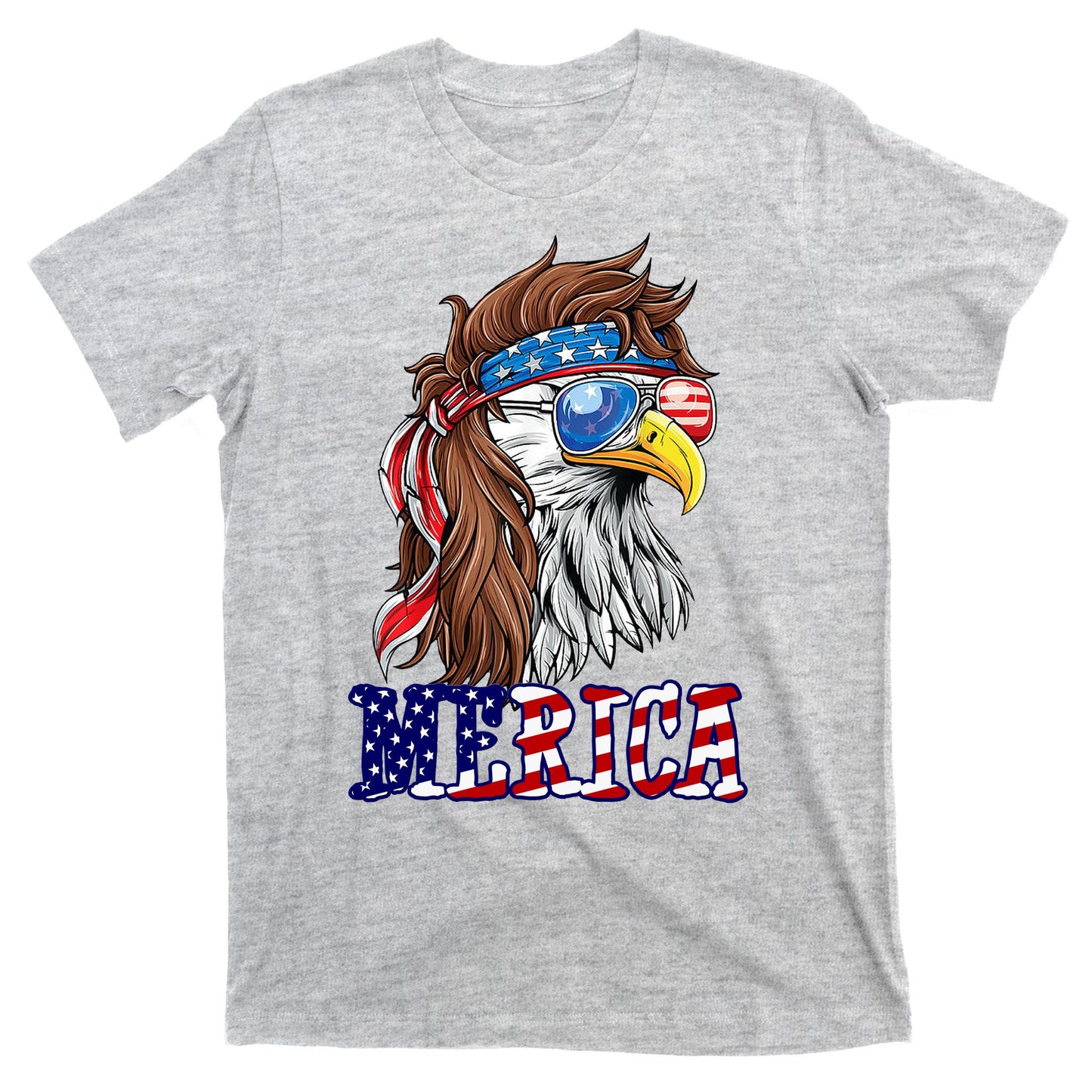 Merica Mullet Eagle Independence Day T-Shirt