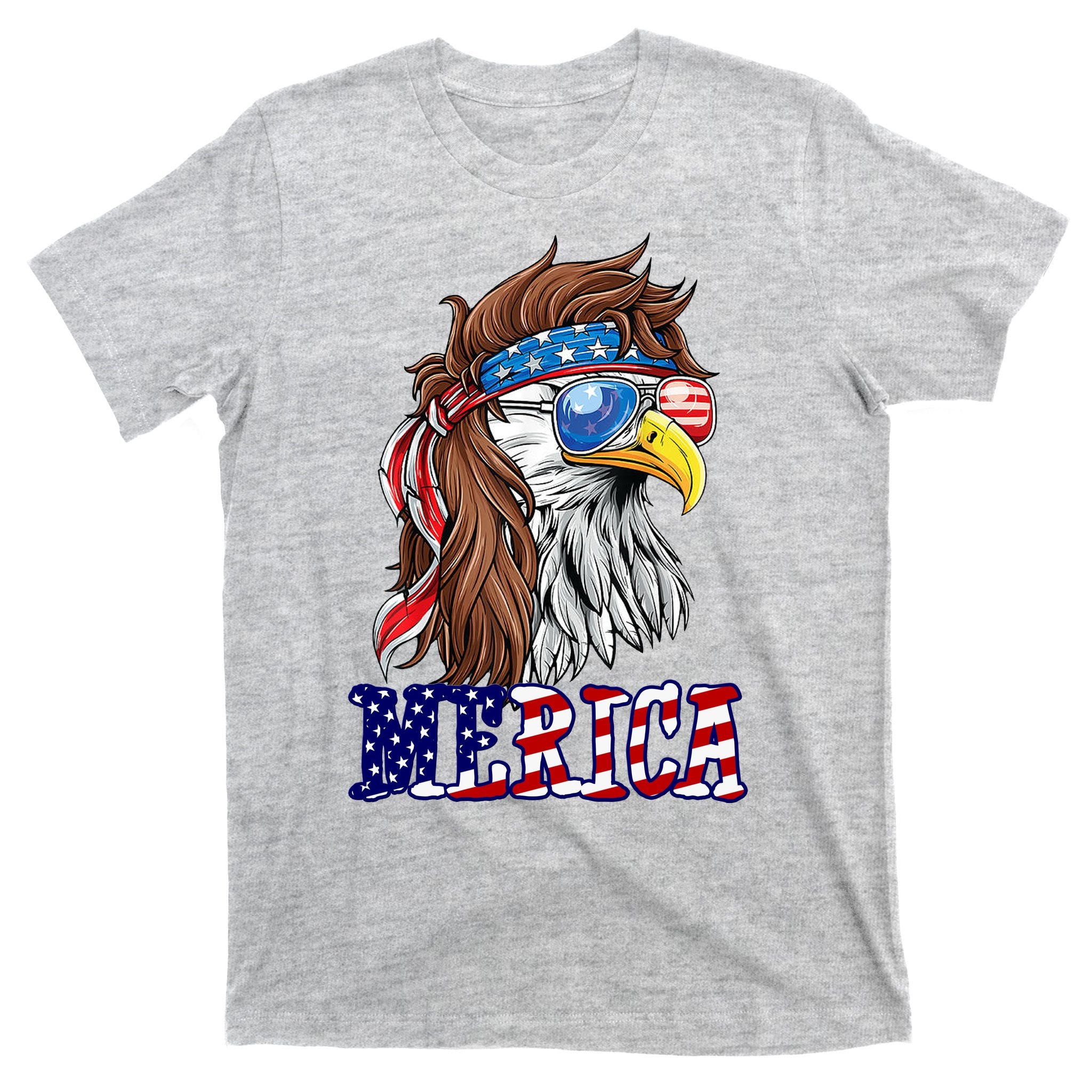 Merica Mullet Eagle Independence Day T-Shirt