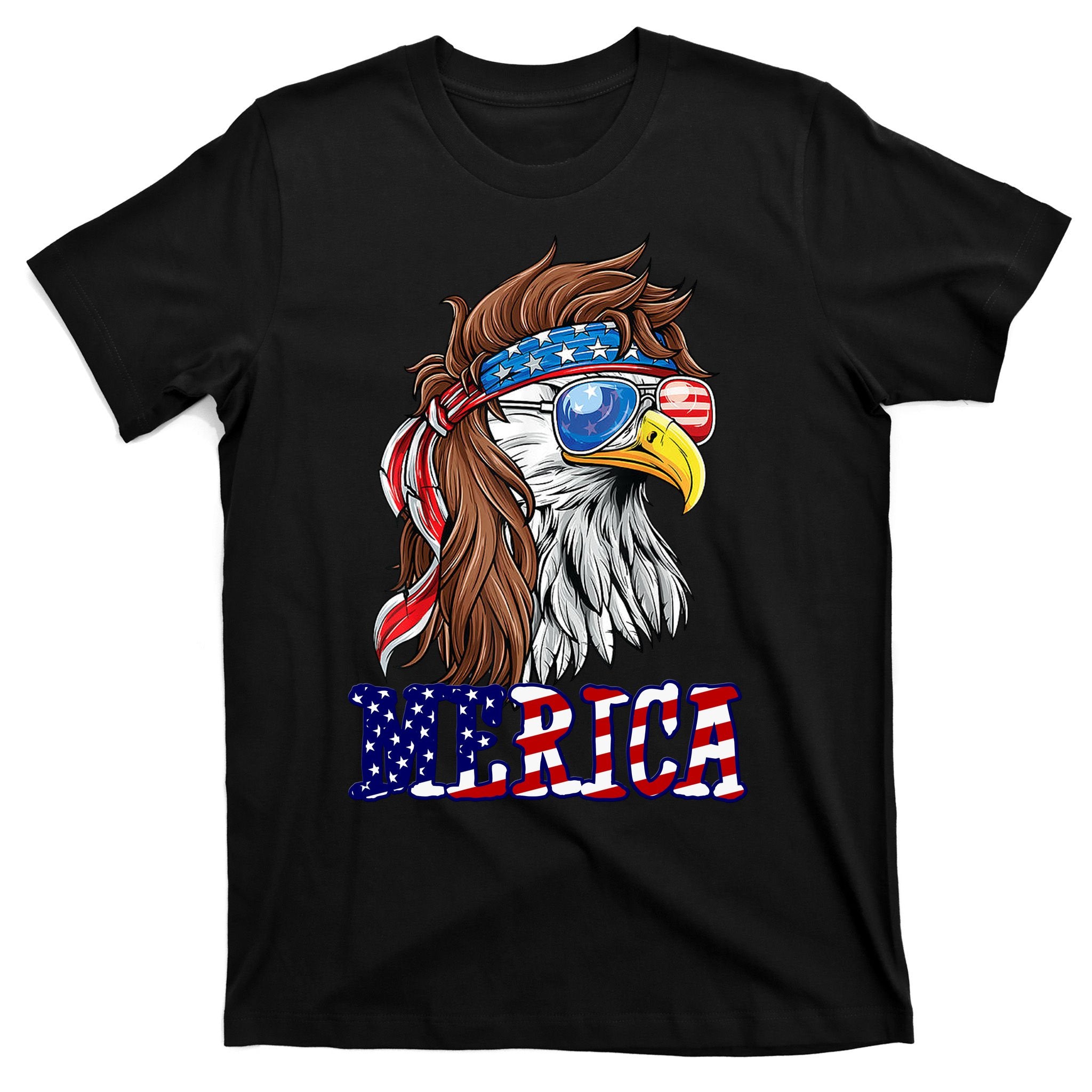 Merica Mullet Eagle Independence Day T-Shirt