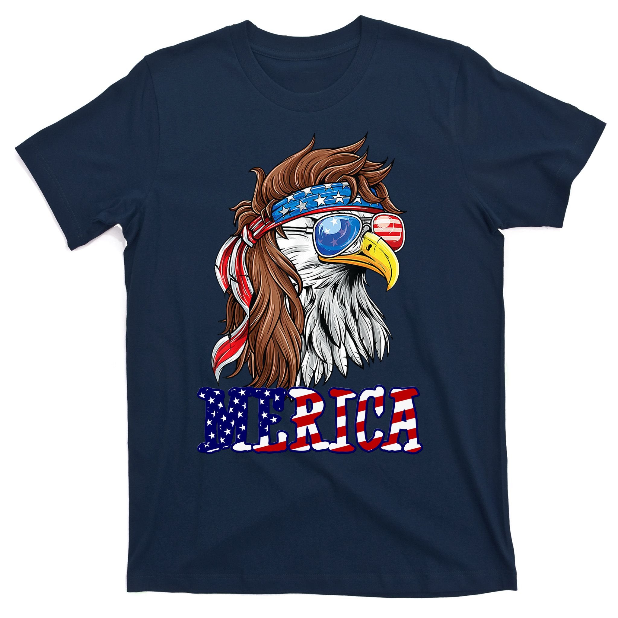 Merica Mullet Eagle Independence Day T-Shirt