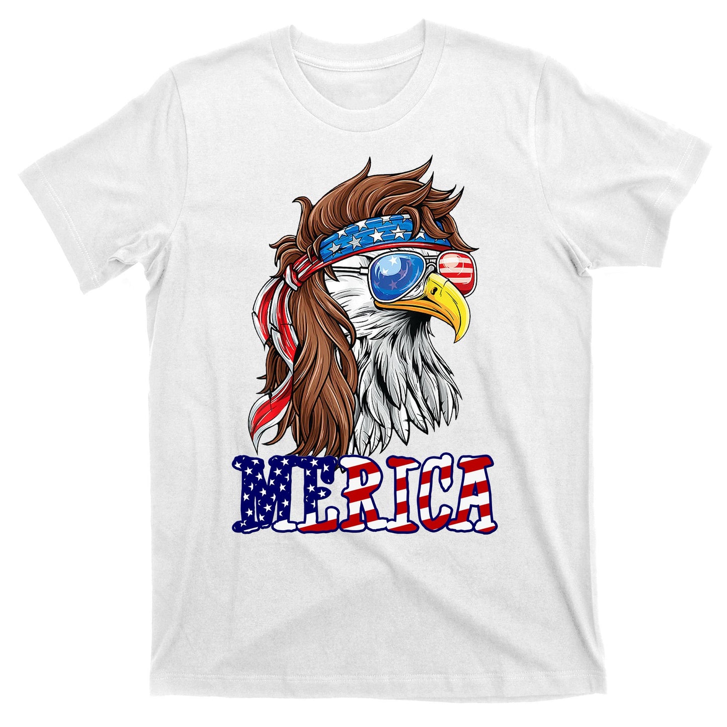 Merica Mullet Eagle Independence Day T-Shirt