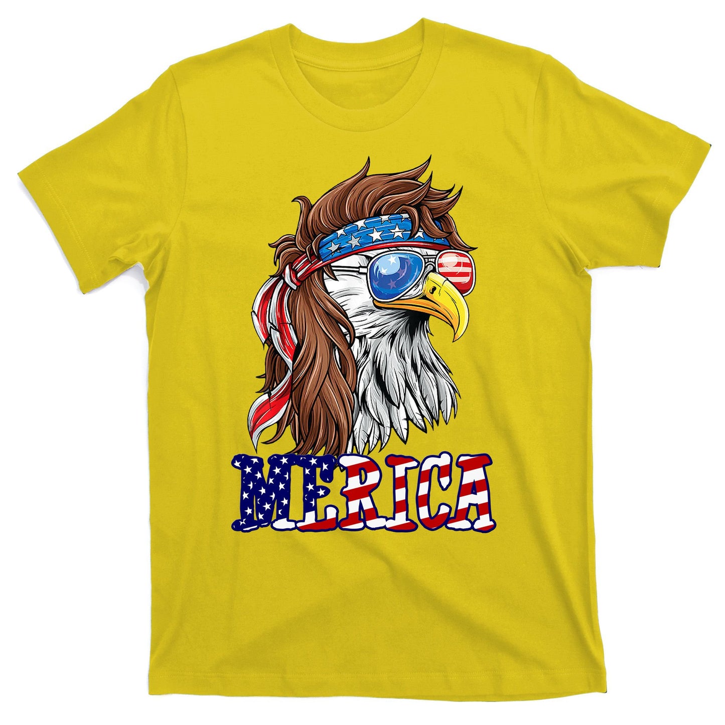 Merica Mullet Eagle Independence Day T-Shirt