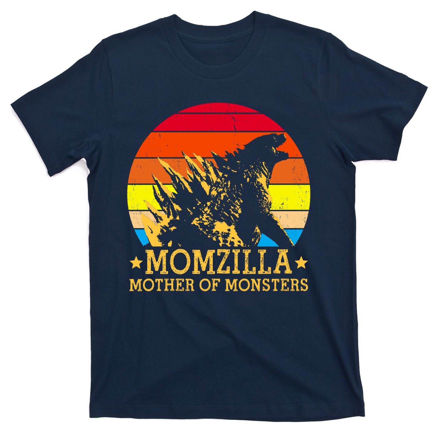 Momzilla Mother Of The Monsters Retro Vintage T-Shirt