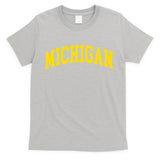 Michigan Mi Usa United States Font T-Shirt