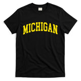 Michigan Mi Usa United States Font T-Shirt
