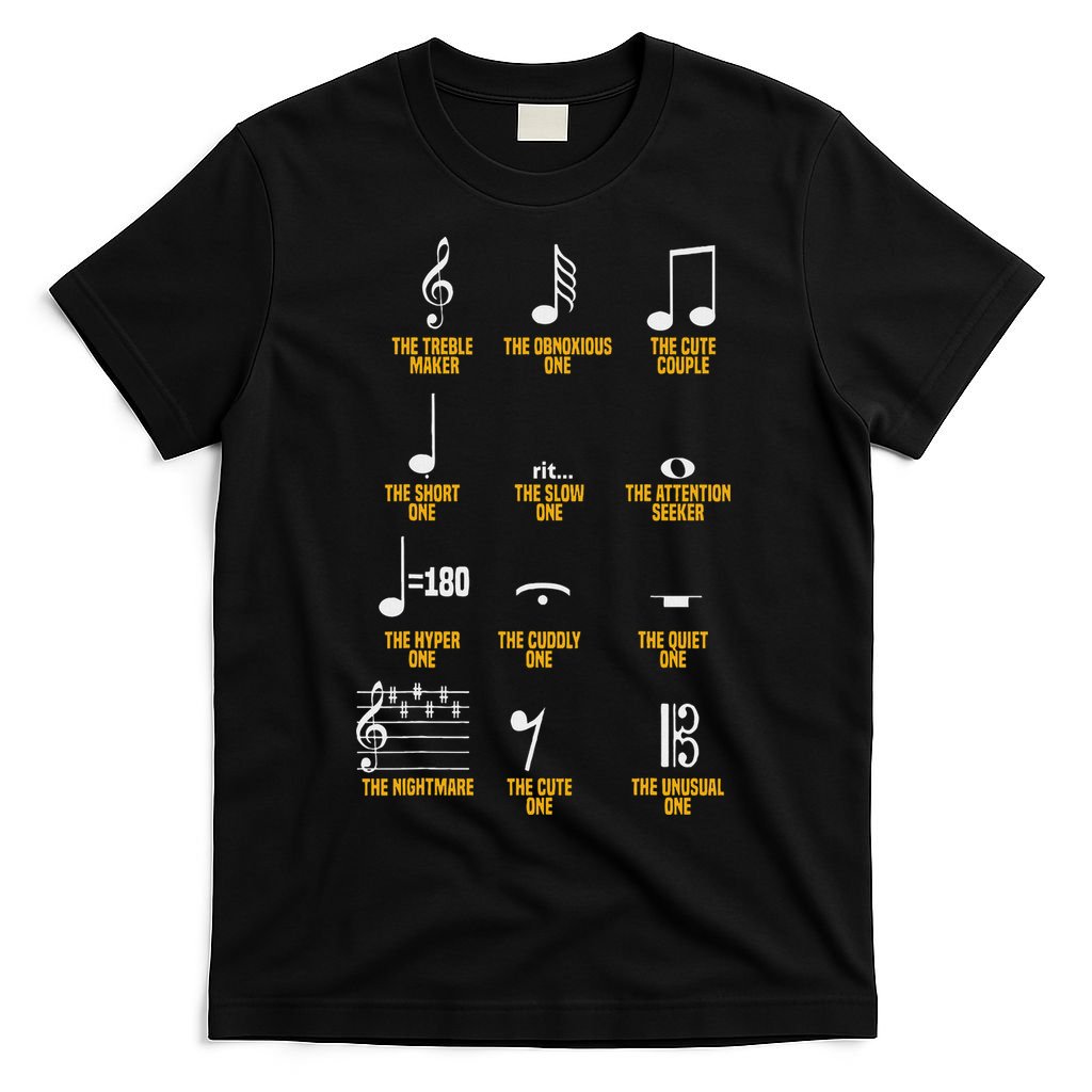 Musical Notes Symbol Definition Humor Musician T-Shirt
