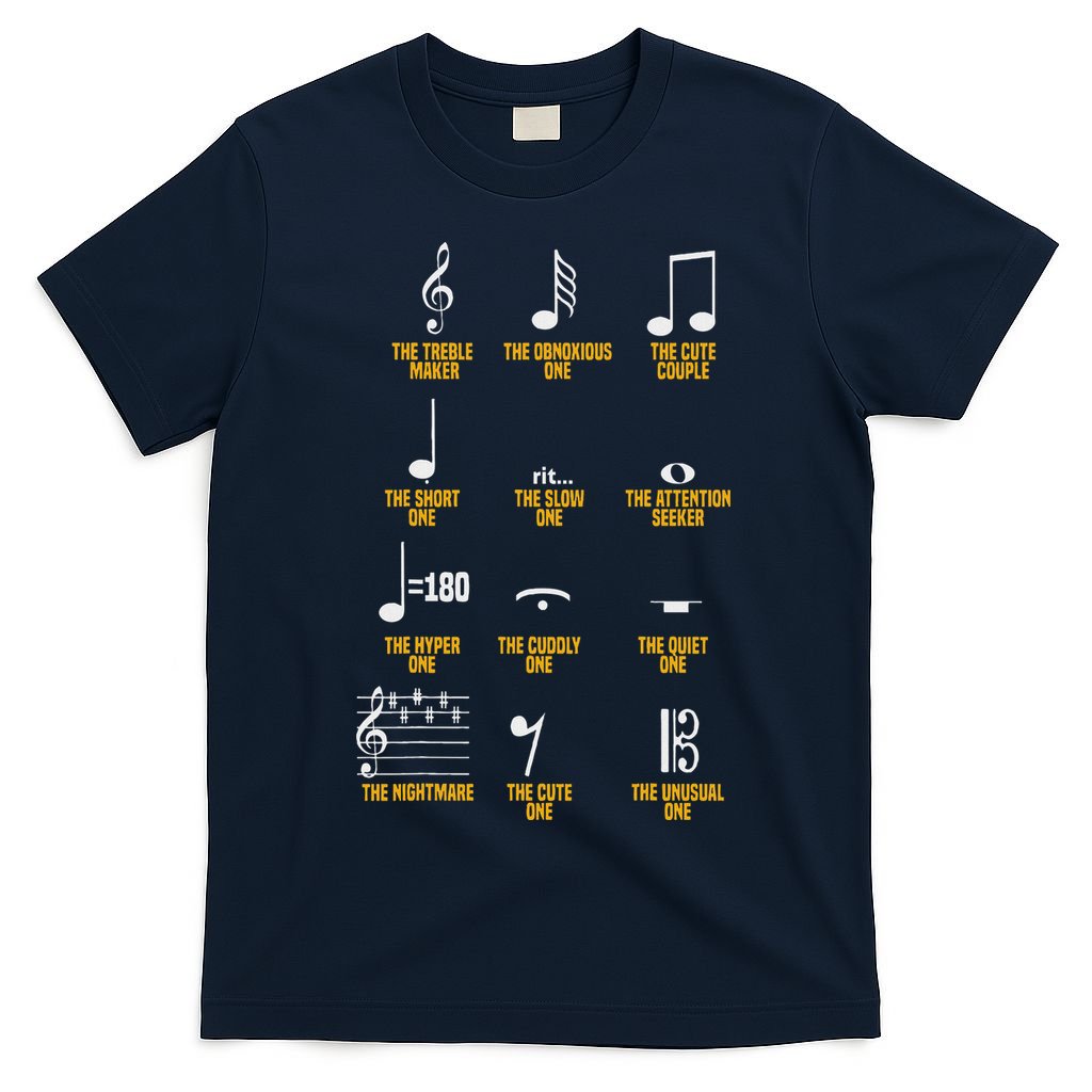 Musical Notes Symbol Definition Humor Musician T-Shirt