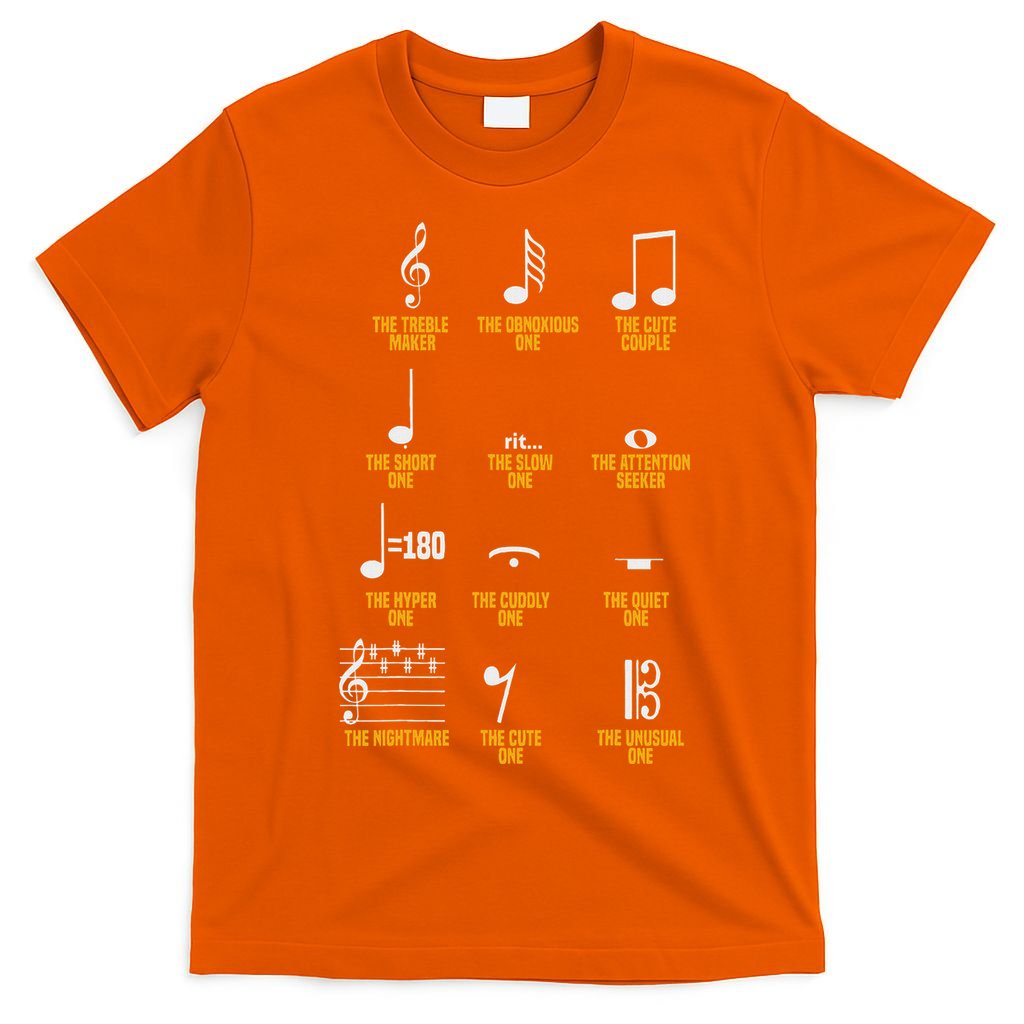 Musical Notes Symbol Definition Humor Musician T-Shirt