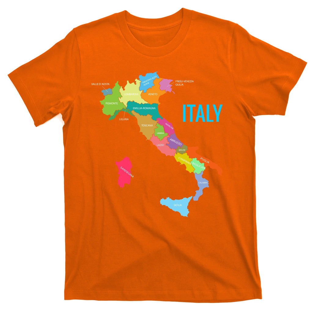 Map Of Italy T-Shirt