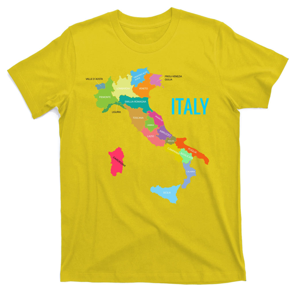Map Of Italy T-Shirt