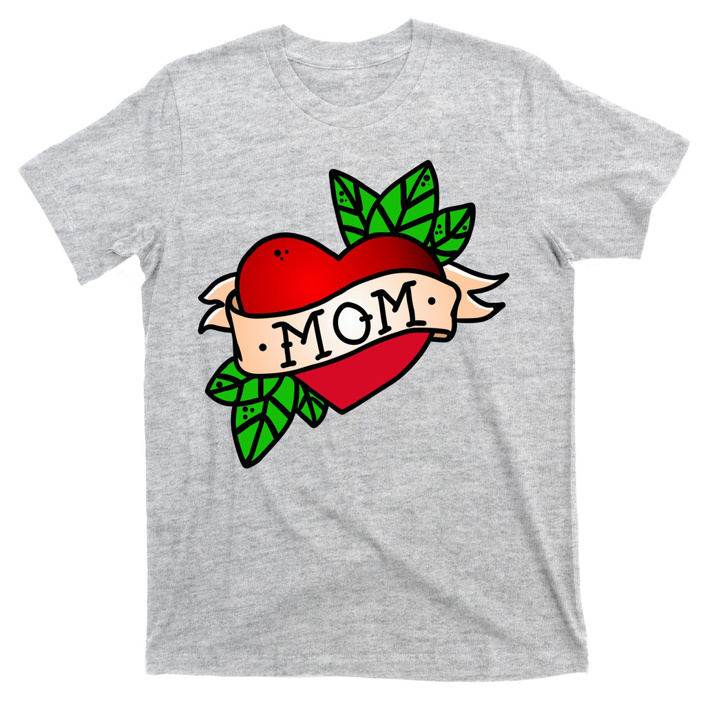 Mom Heart Tattoo Love T-Shirt