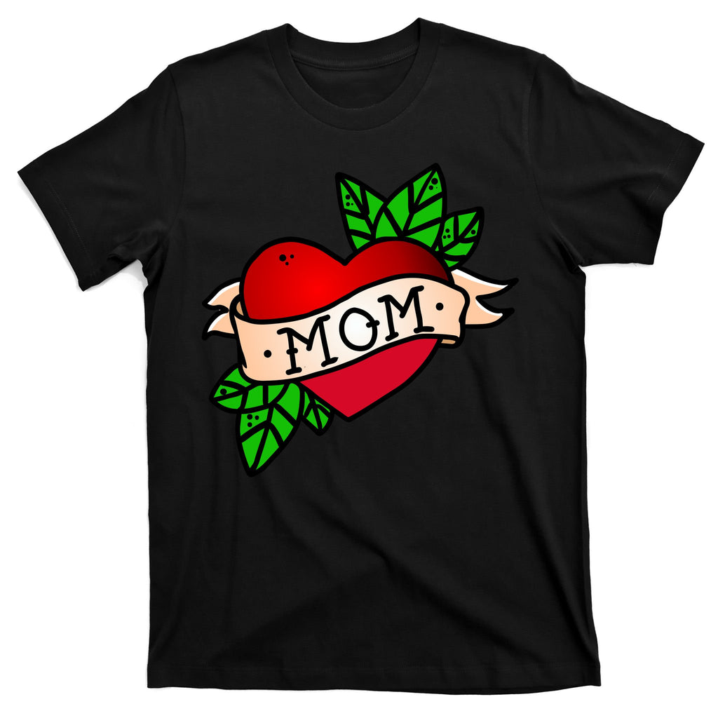 Mom Heart Tattoo Love T-Shirt