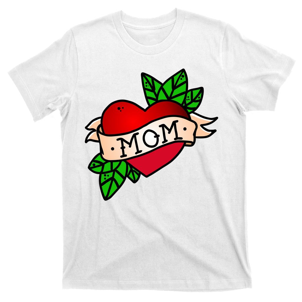 Mom Heart Tattoo Love T-Shirt