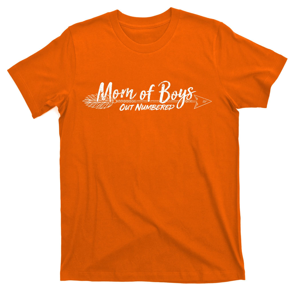 Mom Of Boys Outnumbered  T-Shirt