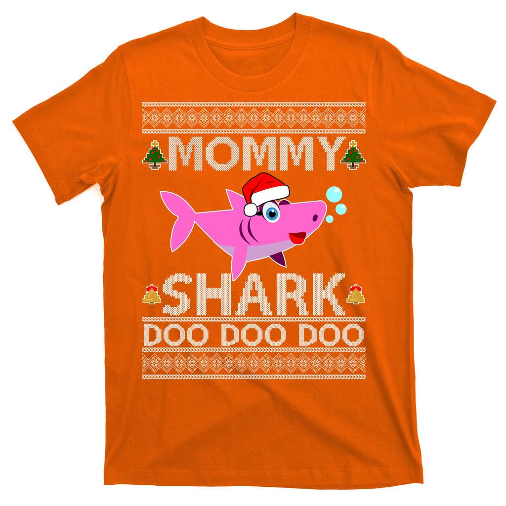 Mommy Shark Doo Doo Cute Ugly Christmas T-Shirt