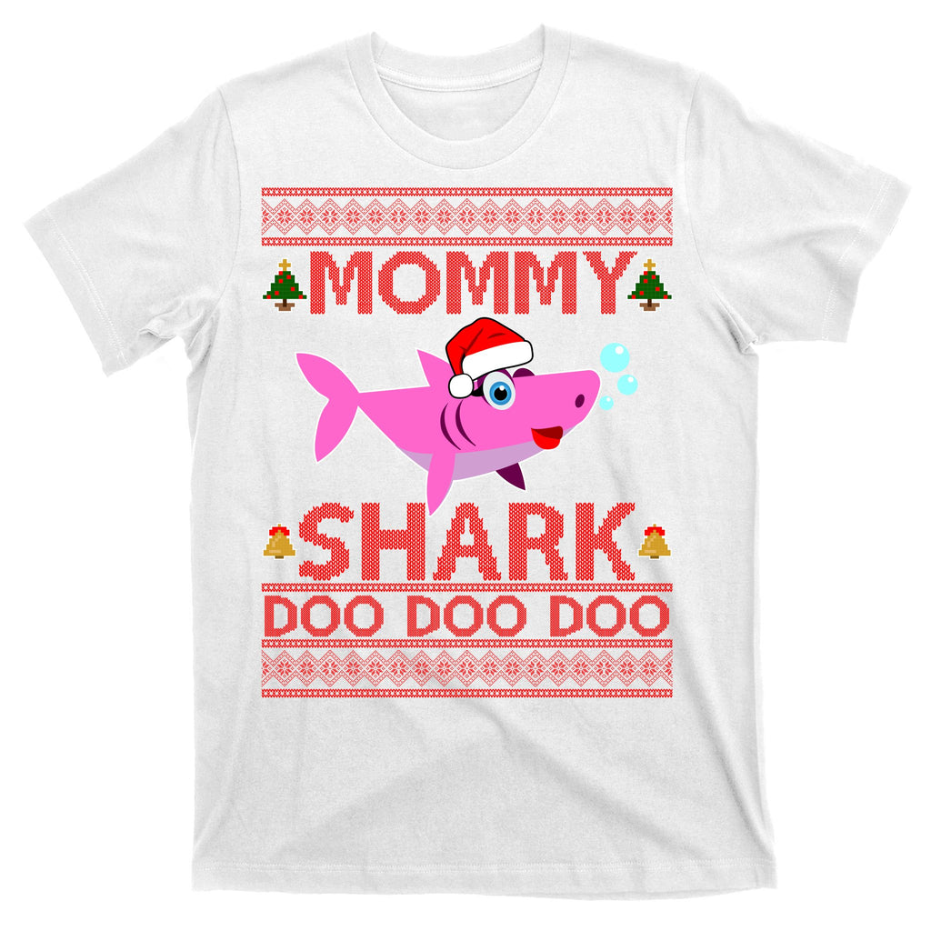 Mommy Shark Doo Doo Cute Ugly Christmas T-Shirt