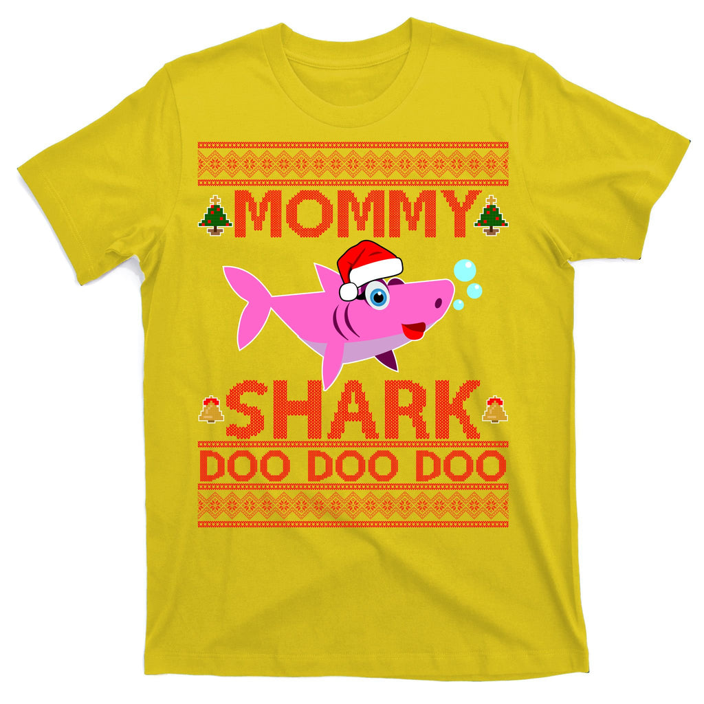 Mommy Shark Doo Doo Cute Ugly Christmas T-Shirt