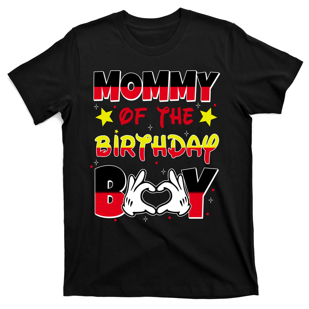 Mommy Of The Birthday Boy Cute Mom Gift T-Shirt