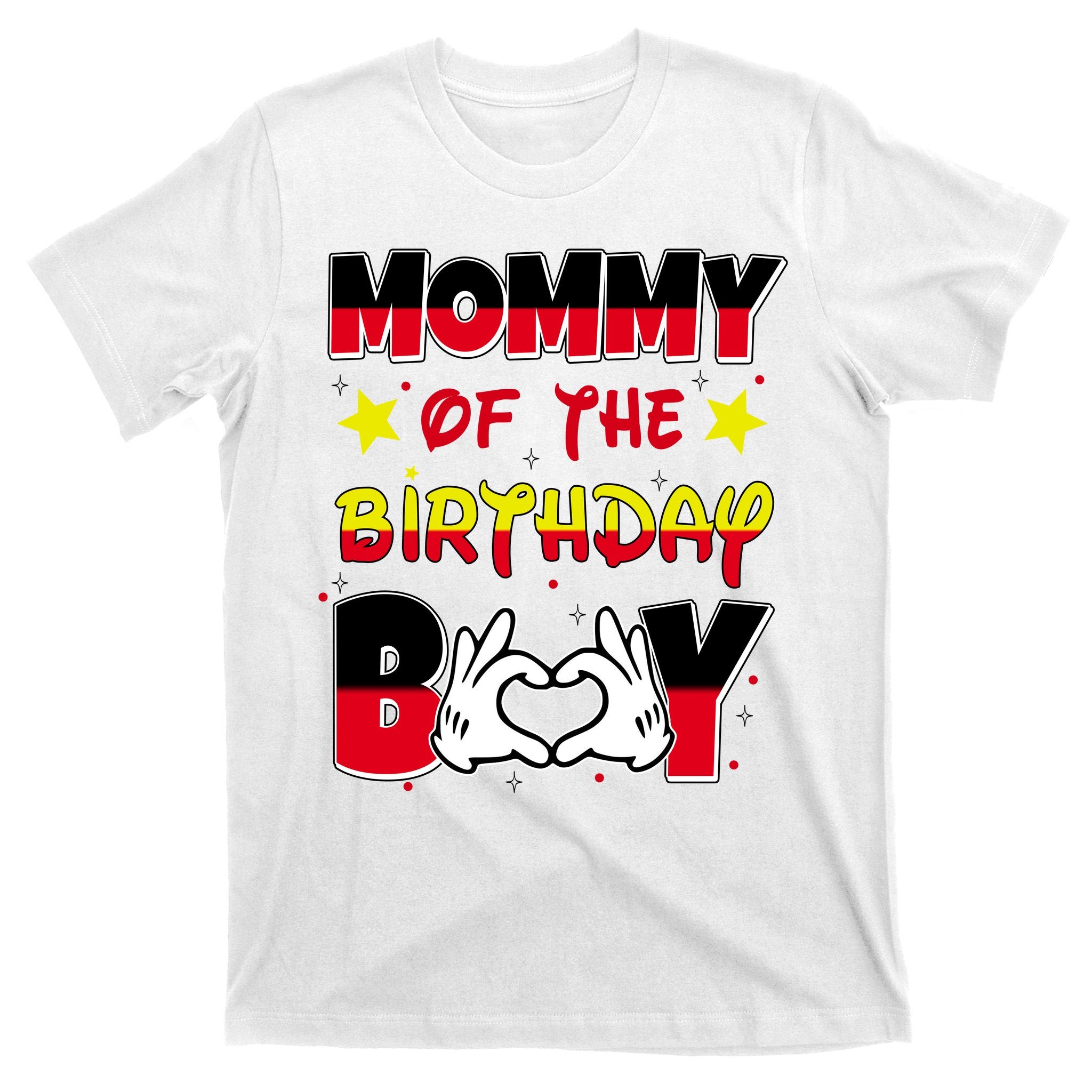Mommy Of The Birthday Boy Cute Mom Gift T-Shirt