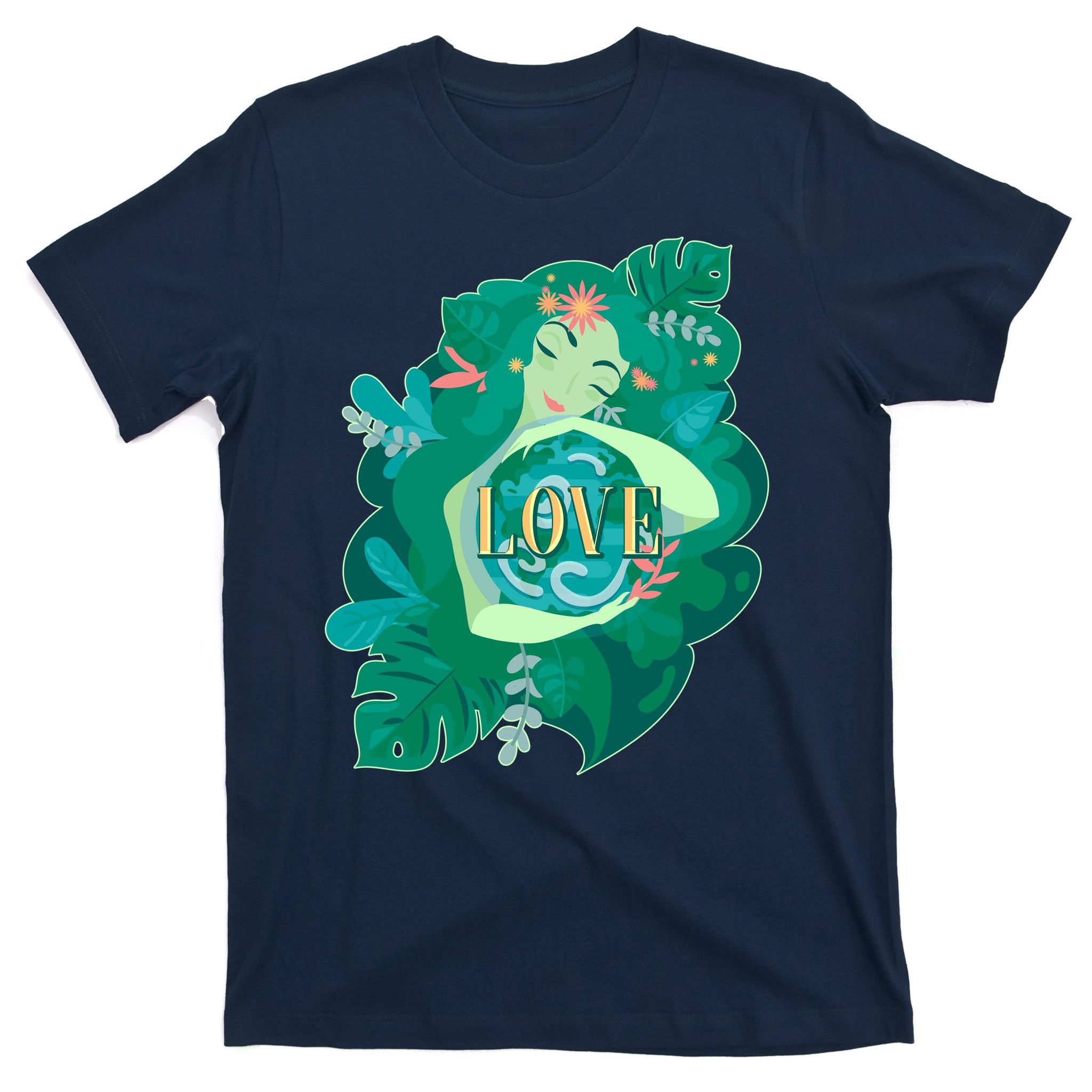 Mother Earth Hugging Earth Love Earth Day T-Shirt