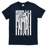 Motorcycle Biker USA Flag T-Shirt