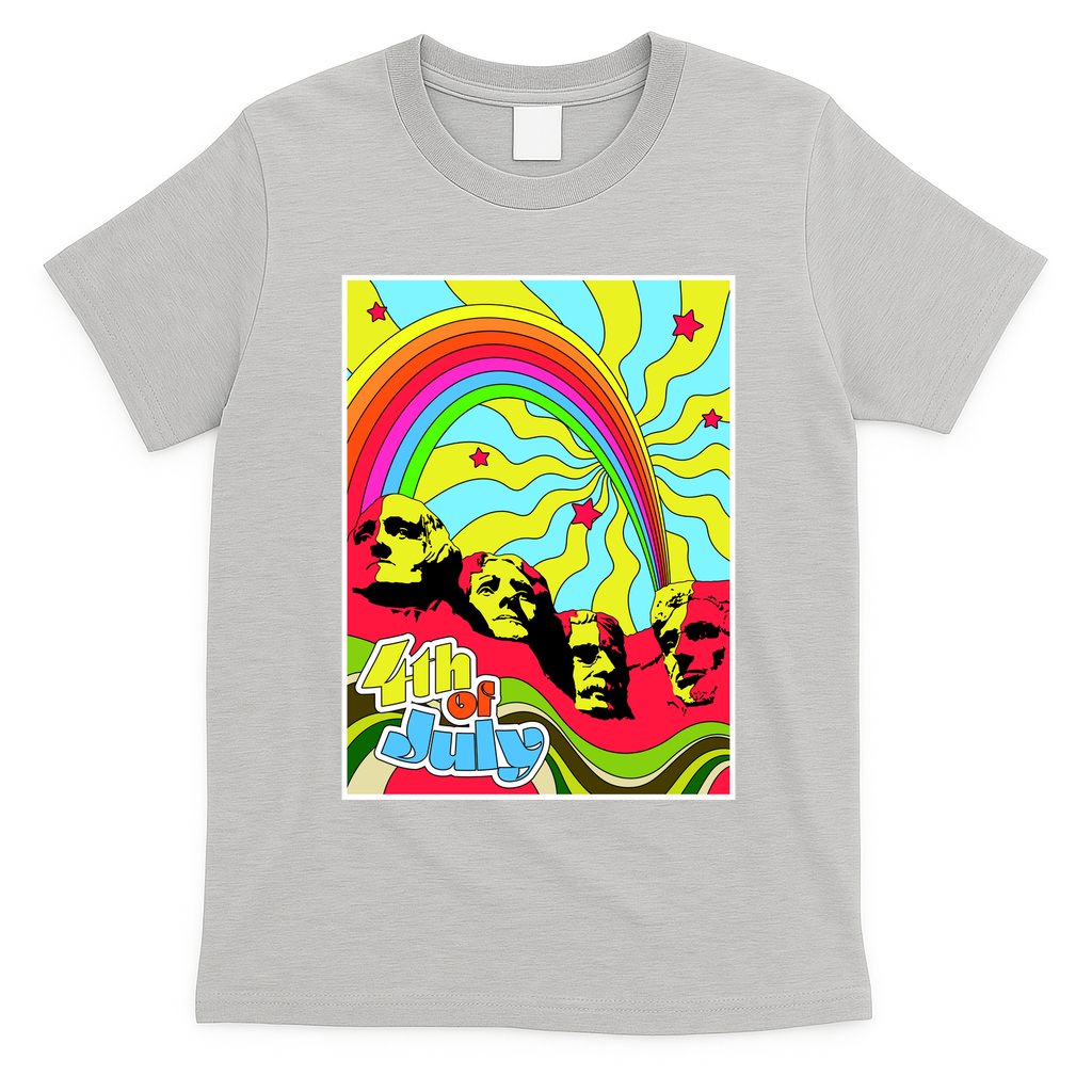 Mount Rushmore 4th of July Abstract T-Shirt