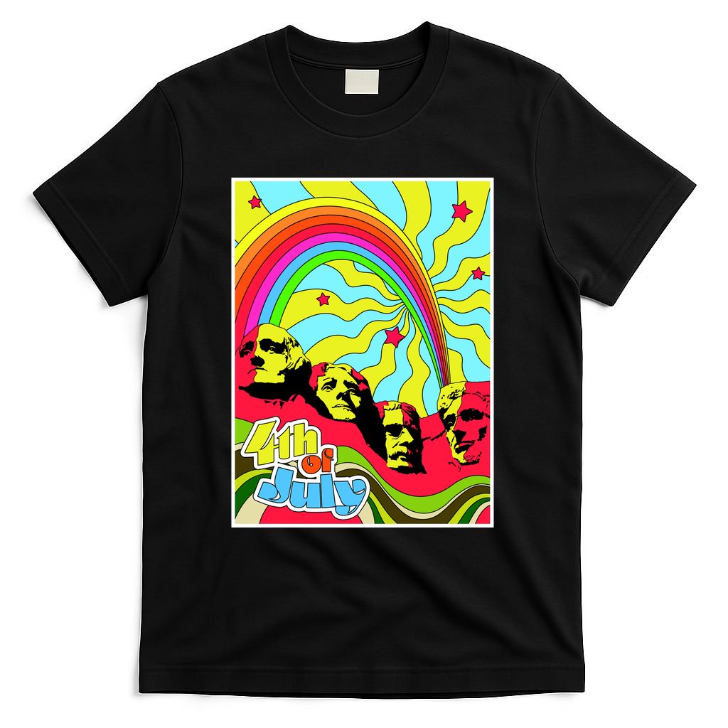 Mount Rushmore 4th of July Abstract T-Shirt