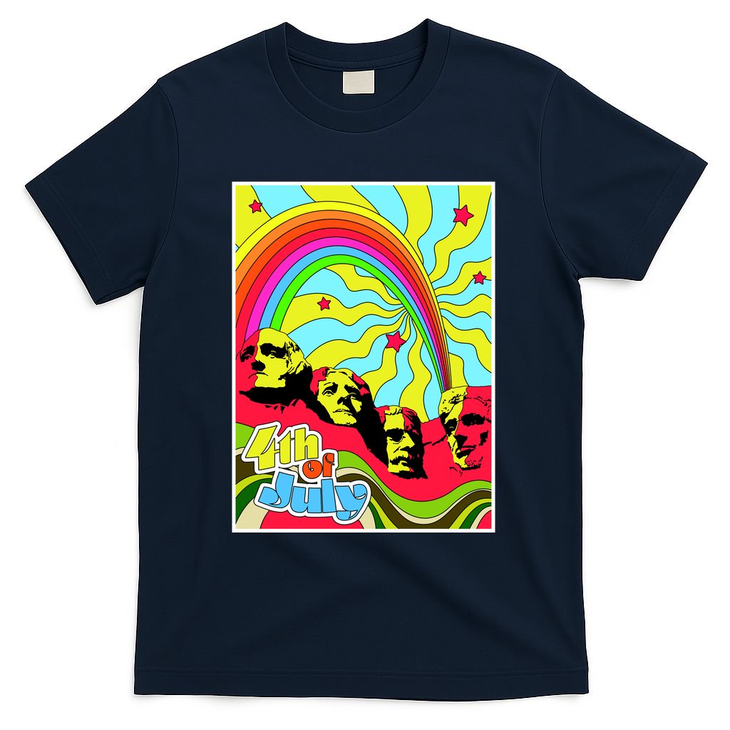 Mount Rushmore 4th of July Abstract T-Shirt