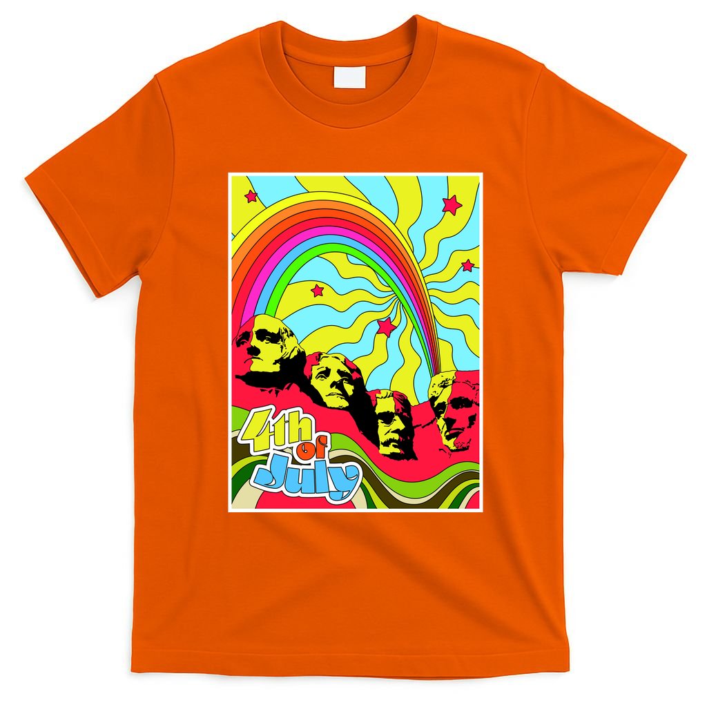 Mount Rushmore 4th of July Abstract T-Shirt